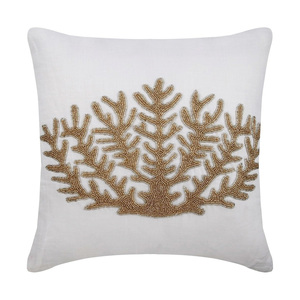 Decorative Beaded <b>Cushion</b> High Quality Beaded <b>Cushion</b> Glass Beads Pillow Cover Embroidered For Home Sofa Bed And Lounge Comfort - Product Image 1