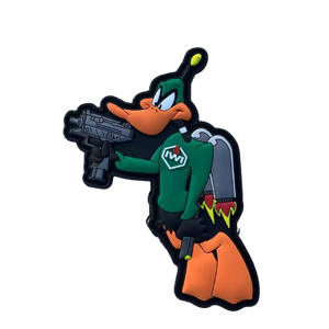 Logotipo personalizado en relieve 3D Parches de ropa de PVC Etiquetas suaves de goma de silicona duraderas de alta calidad Círculo Corazón Sombreros Ropa Regalos - Product Image 1