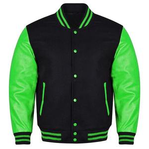 Vestes universitaires à broderie personnalisée Veste Letterman à manches en cuir et laine pour baseball universitaire pour hommes - Product Image 4