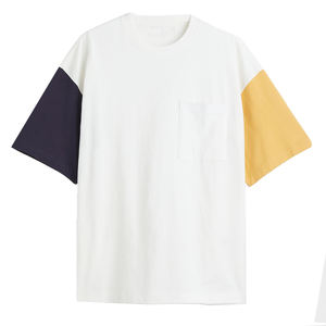 เสื้อยืดผ้าฝ้ายคอกลมสำหรับผู้ชายเสื้อยืดลำลองสีล้วนเสื้อยืดแนวสตรีทเสื้อยืดสุดเท่ - Product Image 3