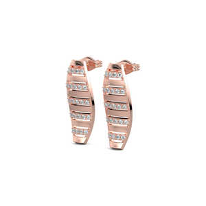 Pendientes Swirl Glow Diamond-Accesorio elegante y brillante - Product Image 2