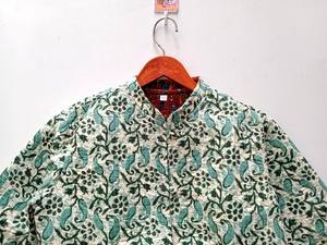 แจ็คเก็ตผ้าฝ้ายสไตล์โบฮีเมียนทำด้วยมือสไตล์อินเดียแบบกลับด้านได้สำหรับผู้หญิงเสื้อผ้าวินเทจพิมพ์ลายแถบ - Product Image 3