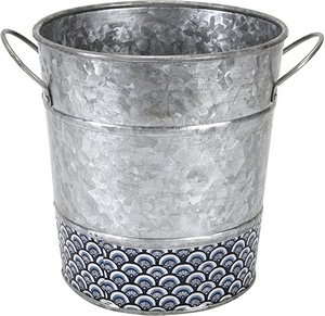 Customizable Galvanized Wine Champagne Chiller, <b>Beer</b> Bucket Or Soft Drink Cooler For Indoor Outdoor Parties - Product Image 1