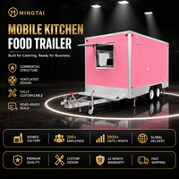 Trailer Makanan 14 Kaki, Peralatan Layanan Komersial Lengkap, Perlengkapan Toko Es Krim, Kabin Makanan, Trailer Kopi, Truk Makanan Mobile