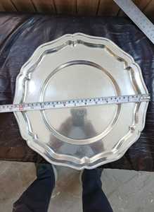 Bandeja de Servicio de Primera Calidad con Asa, Bandeja de Acero Inoxidable Apta para Lavavajillas, Platos para Cocina, Bodas y Restaurantes - Product Image 2