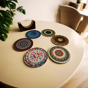 Coaster creative design wooden coaster home kitchen office dining table tea cups coffee mugs beer cans bar <b>water</b> <b>glasses</b> 2024 - Product Image 5