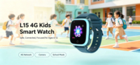 Montre connectée pour enfants L15 Unisoc SL8521E, réseau 4G, AGPS, démarrage à froid, moniteur photo à distance, podomètre, réveil, montre connectée pour enfants
