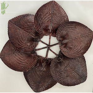 Meilleur prix personnalisable Vintage Palm Leave ventilateurs à main VietChoice artisanat naturel fait à la main du Vietnam fabricant de livraison rapide - Product Image 5