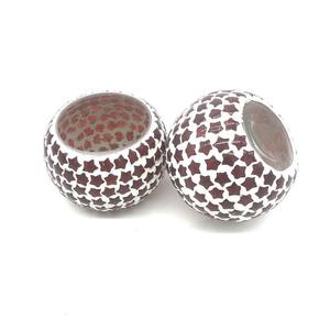 Bougie décorative en verre mosaïque fantaisie, porte-bougie, bougie chauffe-plat, décoration d'intérieur, fête de Noël, mariage - Product Image 5