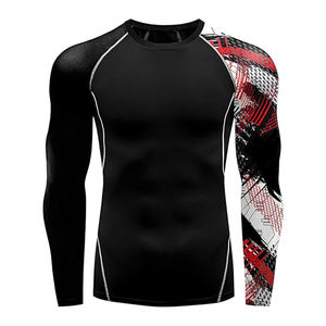 Nouveauté Rash Guard MMA unisexe pour adulte, court, en polyester/spandex, antibactérien, sublimation personnalisée, logo OEM, respirant, en solde, prix bas - Product Image 2