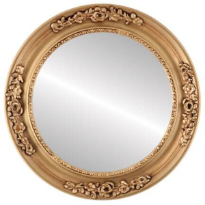 Medium Size Brass Metal Frame Durable Wall <b>Mirror</b> for Hanging With <b>Gold</b> Color Home and Living Room Area Decoration - Product Image 5