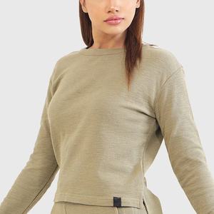 2024 nouveau Logo personnalisé col rond coton sweats lourds surdimensionné hiver blanc haute qualité imprimé graphiques Long tricoté - Product Image 6