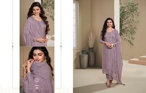 Crepé natural de diseñador con traje de Salwar bordado Moda de mujer Compras en línea al precio más bajo Fabricante de Surat - Product Image 4