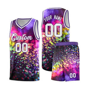 Sublimation de logo personnalisé maillot vêtements de sport en polyester respirant bon marché imprimé ensembles de basket-ball d'entraînement uniforme sans manches - Product Image 1