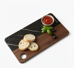Tabla de Cortar Rectangular de Mármol y Madera Hecha a Mano de Primera Calidad, 1.3 cm de Grosor, Apta para Lavavajillas, para Uso en la Cocina - Product Image 6