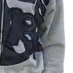 ชุดวอร์มแฟชั่นสีล้วนปักลายด้วยความเปรี้ยวชุดวอร์มลำลองไซส์ใหญ่พิเศษสำหรับฤดูหนาว - Product Image 5