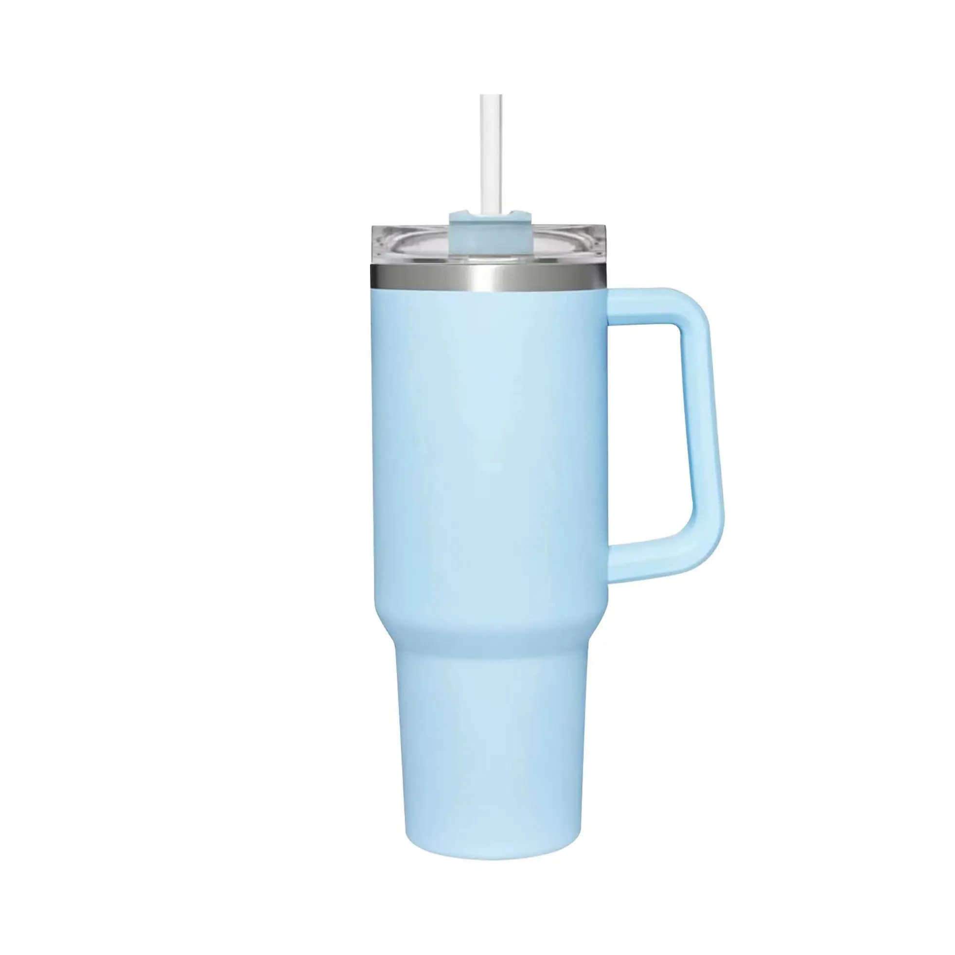 20oz nane pırıltılı 18/8 paslanmaz çelik kırılmaz ve dayanıklı yalıtımlı kahve kupa bardak 40oz Tumbler kolu kapak ve saman f