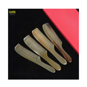 Peine de cuerno de lujo, 100% material natural, sin plástico, acabado liso, antiestático, regalo ideal para hombres y mujeres - Product Image 2