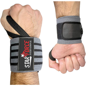Professional 18 Inch Thumb Loop Bodybuilding Wrist Support Wraps Heavy Weight Cotton for Men Women Summer Fitness Accessory - Product Image 2