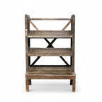 Étagère à livres en bois traditionnelle, étagère à livres vintage, élégance artisanale, salon, décoration à assortir - MOQ 1 conteneur uniquement - Product Image 3