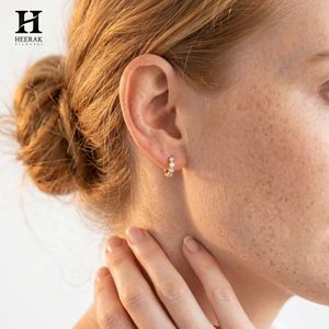 Luxury Bezel-Set Diamond Huggie Earrings – 14k Gold with Certified Diamonds – Fine Jewelry Manufacture - Product Image 4