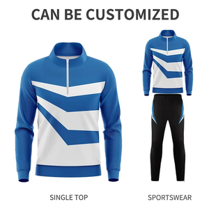 Ensemble de jogging brodé personnalisé avec logo de marque, survêtement décontracté pour homme, tenue de sport respirante pour tous les jours - Product Image 1