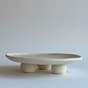 Bandeja decorativa de cerámica para servir, perfecta para fiestas Holi para servir aperitivos, dulces y presentación de comida colorida - Product Image 2