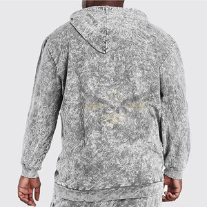 Nouveau modèle Meilleure vente Sweats à capuche délavés à l'acide pour hommes Vente en gros de sweats à capuche délavés à l'acide à quantité minimale de commande bas - Product Image 4