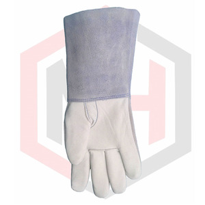 Meilleures ventes Nouvelle Arrivée Gants de Soudage TIG Imperméable en Cuir Pur Matériau sans Silicone Respirant Personnalisable Longueur Anti - Product Image 2