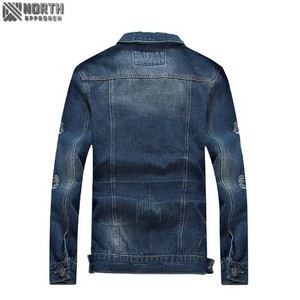 Nouvelle arrivée de vestes en jean pour hommes vente en gros vestes en jean personnalisées pour hommes vestes en jean pour hommes - Product Image 3