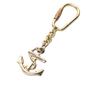 Artisanat indien porte-clés nautique maman bouche thème laiton poli métal exportation vente porte-clés - Product Image 6