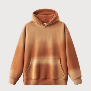 Sudadera con capucha Fabricantes Estilo roto Vintage Lavado con ácido Conjunto de Sudadera con capucha de invierno de gran tamaño Chándal unisex Chándal personalizado - Product Image 1