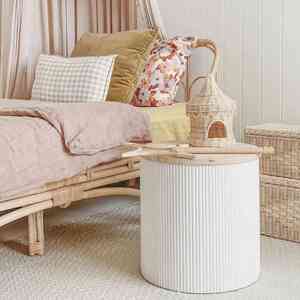 บ้านตุ๊กตาหวายสำหรับเด็กบ้านตุ๊กตาหวายทำด้วยมือของตกแต่งสถานรับเลี้ยงเด็กบ้านของเล่นหวายธรรมชาติของตกแต่งห้องเด็ก - Product Image 4