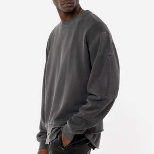 Sudaderas con capucha de gran tamaño OEM al por mayor sudadera pulóver con logotipo personalizado sudadera lavado ácido - Product Image 3