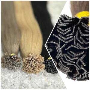 Premium 613 Blonde Remy Extensions de cheveux V-Tip Utilisation permanente - Product Image 4