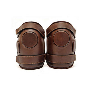 Protector de Rodillas de Equitación para Adultos con Logotipo Personalizado, 100% Cuero Vacuno Marrón, Alta Calidad, para Polo Ecuestre - Product Image 3