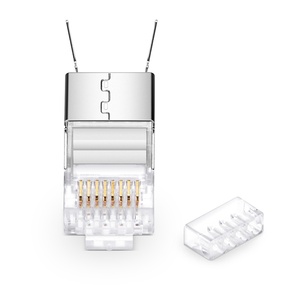Cat6a/Cat7 RJ45 spine modulari Standard <span class=keywords><strong>con</strong></span> <span class=keywords><strong>codino</strong></span> (tuta a due pezzi), connettori di rete schermati per 23AWG - Product Image 3