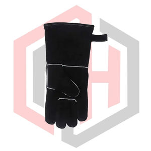 Guantes de Soldadura de Cuero Negro para Bomberos, Resistentes al Calor y al Fuego, Antiestáticos, para Soldadura MIG, TIG, Stick, Barbacoa, Parrilla, Chimenea, Resistentes a Desgarros, 11 oz - Product Image 3