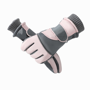 Direct Factory Custom Made Leather Ski Gloves Breathable Sports Winter Gloves <b>Thermal</b> <b>Water</b> Resistant Customizable for - Product Image 2