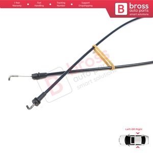 Cable de Liberación de Cerradura de Puerta Lateral Deslizante BDP1604 para Transporter T5 T5.1 T6 Carevelle Multivan 2009-2024 7E0843653 7E0843654 - Product Image 2
