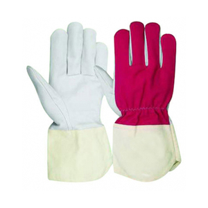 Guantes DE TRABAJO canadienses hechos de cuero de grano de cabra y muñeca elástica con cierre, guantes de trabajo a precio de fábrica - Product Image 3