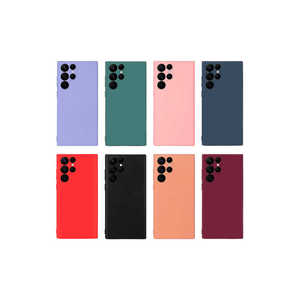For <b>Samsung</b> for Galaxy <b>S22</b> Ultra Liquid Silicone Protective Case EFFX Mara Model A17/A53 Transparent for Mobile Phones <b>Black</b> - Product Image 2