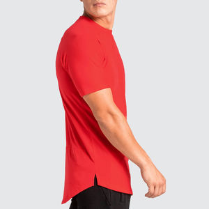 T-shirts surdimensionnés en coton pour hommes, coupe ample, tissu tricoté lourd, logo 3D personnalisé pour motif de sonnerie d'impression bouffante, vente en gros - Product Image 3