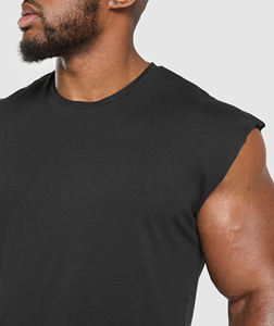 Venta al por mayor de camisetas con logotipo personalizado Atlético gimnasio Fitness entrenamiento correr camisetas hombres culturismo Stringer Tank Top Tank Tops - Product Image 6