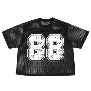 เสื้อเจอร์ซีย์เล่นฟุตบอลแบบอเมริกันเสื้อเจอร์ซีย์เปิดไหล่คอ100% ตาข่ายโพลีเอสเตอร์ระบายอากาศได้ดี - Product Image 6