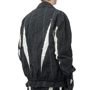 Chaqueta de PU Estilo Y2K para Hombre, con Parches Bordados, Logotipo Personalizado, Estilo Urbano, Hip Hop, Gótico, Chaqueta Bomber Lineal de Invierno - Product Image 3