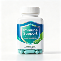 Etiquetas para Botellas de Refuerzo Inmunológico Haoxuan OEM, Adhesivos Impresos con UV Localizado, Resistentes al Agua, para Soluciones de Empaquetado de Suplementos Dietéticos