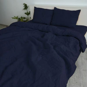 Vente chaude bleu marine Stonewashed coton housses de couette ensemble qualité garantie avec douceur prix de gros - Product Image 1