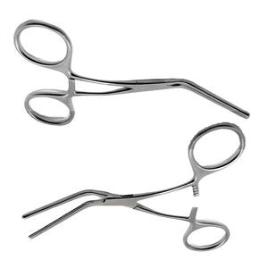 Excelente Venta de pinzas quirúrgicas multiusos, fórceps de inclinación de 60 grados, Manual pediátrico, acero inoxidable, reutilizable, grado A + - Product Image 3