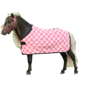 Alfombra térmica polar para ponis de Shetland con diseño a cuadros - Product Image 1